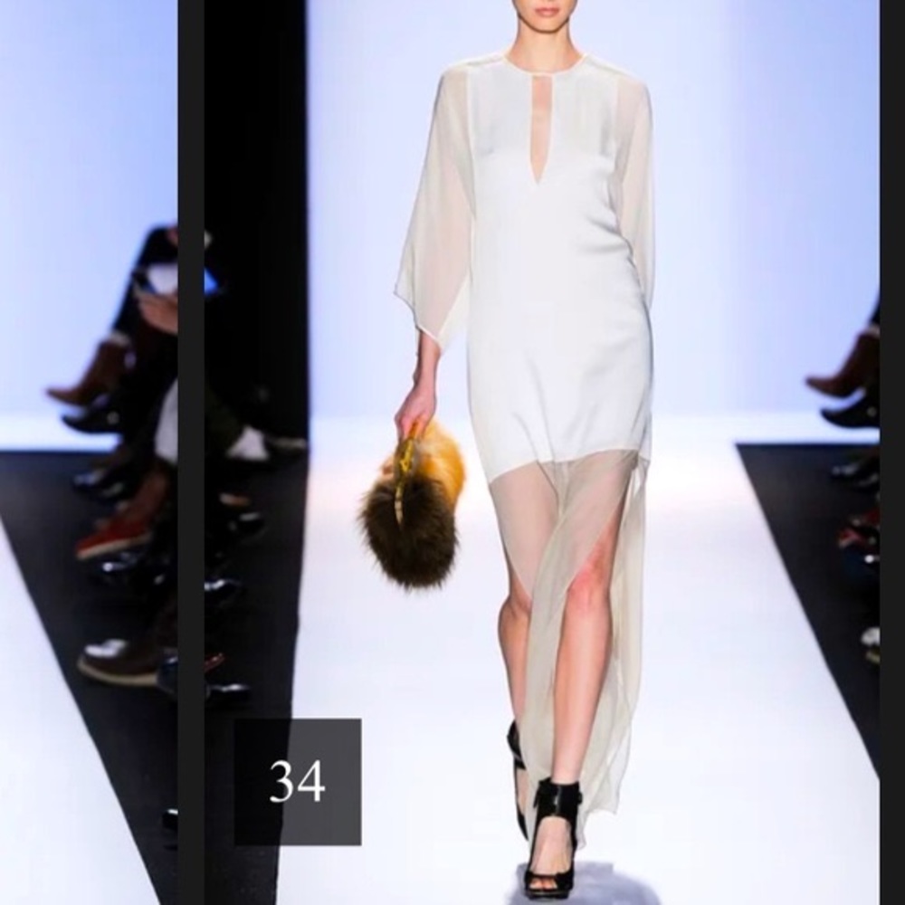 BCBG Runway ivory maxi dress